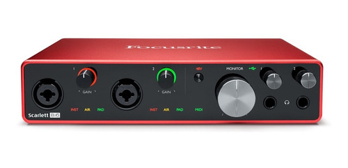 Focusrite Scarlett 8i6 3 Gen Placa De Audio Estudio Usb