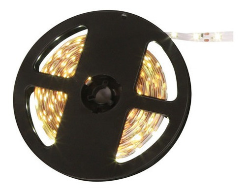 Tira Led Interior Color Amarilla 6000k 22w Rollo 5 Metros