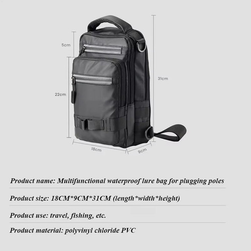 Mochila, Caja De Aparejos, Impermeable, Bolsa De Pesca Con E