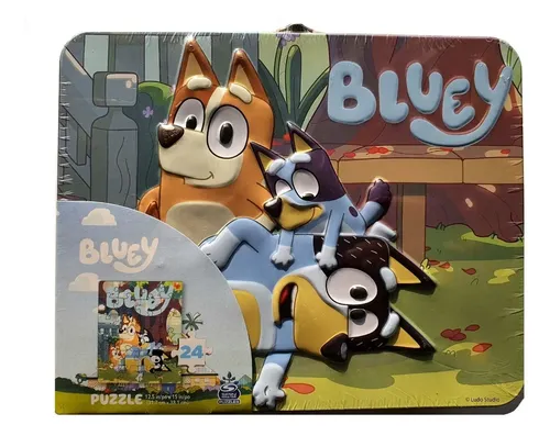 Juego De Mesa Rompecabezas Bluey 24 Pz Lonchera Metalica | Meses sin ...
