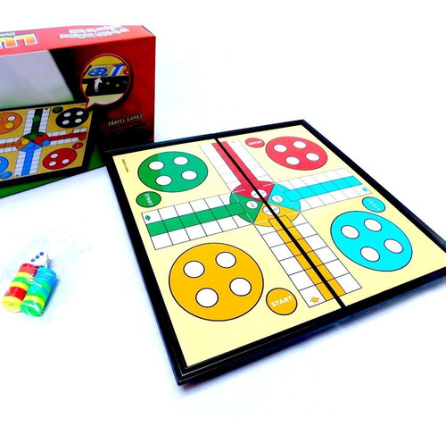 Ludo Imantado Y Plegable En Caja