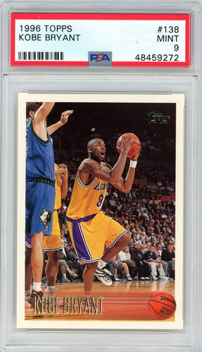 Kobe Bryant 1996 Topps Basketball Rookie Card Rc 138 Clasifi