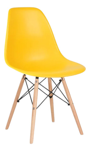 Conjunto 2 Cadeiras Eiffel Amarela Qualidade E Praticidade