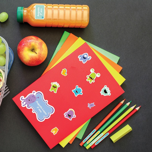 Imagem 2 de 4 de Etiquetas Escolares Personalizadas Monstrinhos 171un