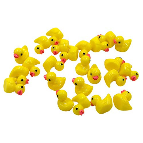 25pcs Patito Amarillo Miniatura Ornamento De Pato Mini ...