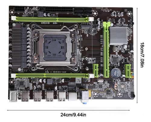 Placa Base X79 Pro Lga 2011 Pci-e 16x 2x Ddr3 Para E5 V1/v2