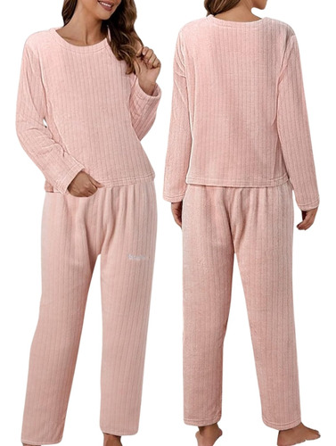 Conjunto Pijama Jogging  Plush Peluche Abrigo Inv.