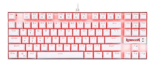 Teclado Mecânico 552w-2 (pt-brown) Kumara Branco Redragon Lunar W...