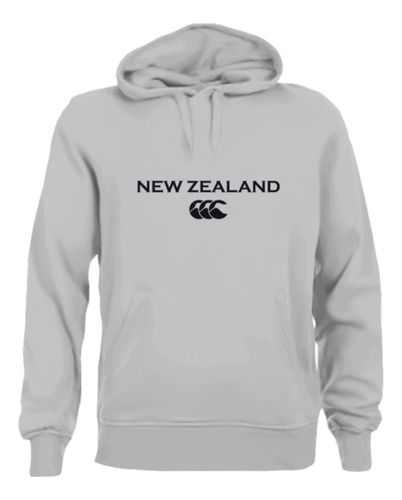 Buzo Canterbury Hoodie Rustico New Zeland Gris