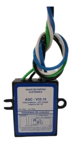 Chave Partida Eletrônica Agc V35.15 Trapp  1,5 Cv 110/220v