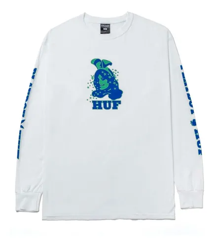 Polera Huf Playboy Bunny Hombre Blanco