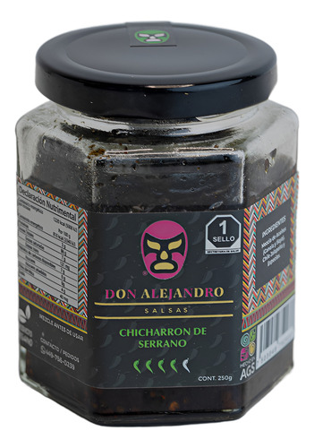Don Alejandro Salsa Macha Gourmet Y/o Chicharrón Chile 2 Pza