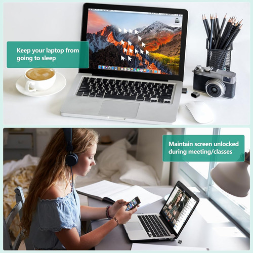 Hotlife Undetectable Mouse Jiggler, Usb Mouse Mover Devic...