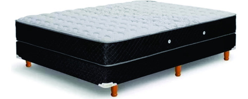 Sommier Cannon Resortes Doral 2 1/2 plazas de 190cmx140cm negro y blanco