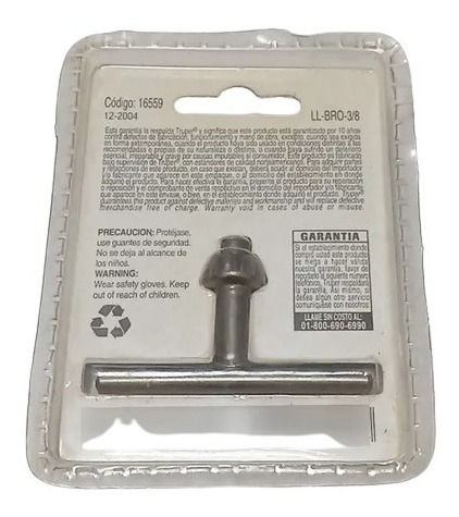 Llave Para Taladro 9,5mm (3/8puLG) Ll-bro-3/8 Truper