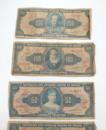 Billetes Antiguos Brasil 1939 (lote) - Numismatica (Usado)
