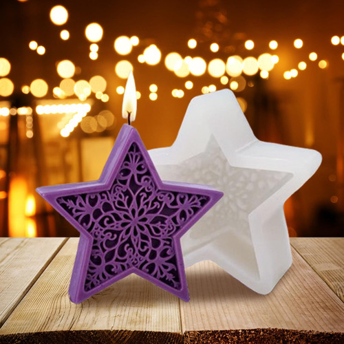 Modelo De Velas, Modelo De Silicona, Modelo De Estrella