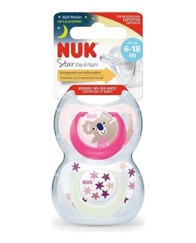 Nuk Chupete Night & Day 6-18 M