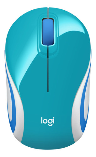 Logitech M187 Mini Mouse Inalámbrico, 2.4 Ghz Teal