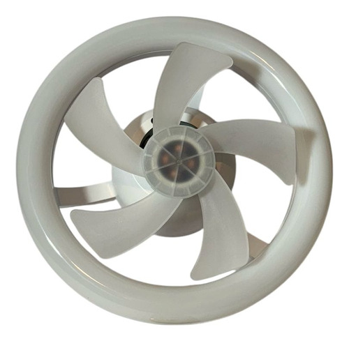 Ventilador 360° Con 3 Luces Led Para Foco 30 Cm 1000 Rpm Blanco Blanco Plástico 5