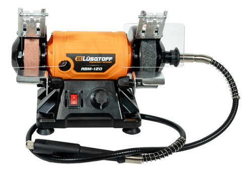 Amoladora De Banco Mini Torno Multifuncion Lusqtoff 120w Pie