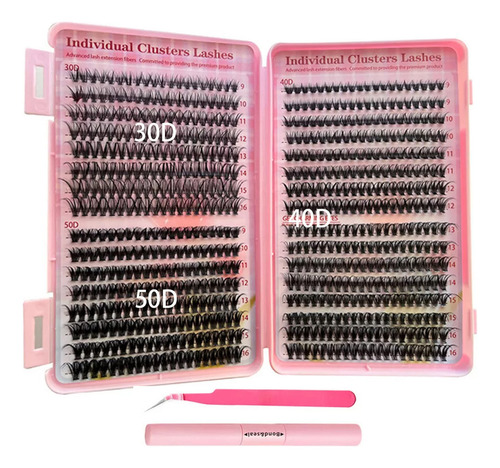 642 Kit Pestañas Maquillaje Diy Extension Mixto 30d 40d 50d