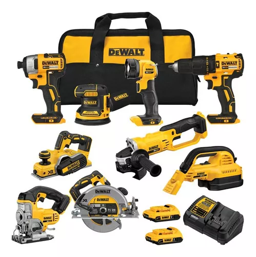 Kit 9 Herramientas Inalámbricas 20v Máx Dewalt Dck931d2-b2 Color Amarillo