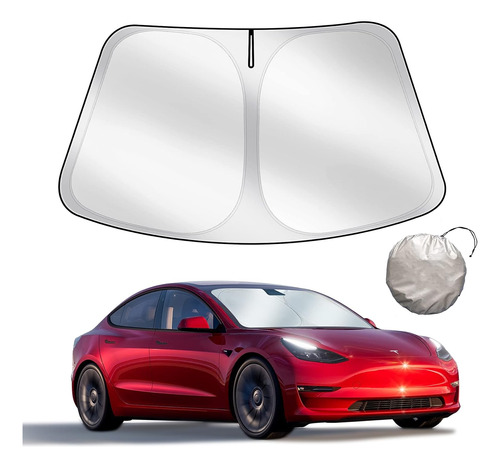 Parasol Diseñado Exclusivamente Modelo Tesla 3 Y Parab...