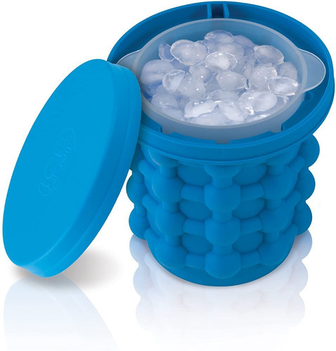 Mini Hielera Portátil Congelador Enfría Bebidas Profesional Color Azul Marino