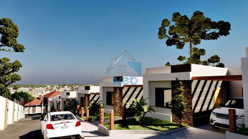 Lindas Casas Em Condomínio Fechado No Bairro Iguaçu, Em Araucária, Em Fase De Construção, Podendo Parcelar Entrada Durante Período De Obras. - Ca01209 - 69026909
