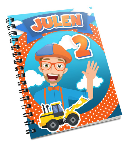 10 Pzs. Invitación O Recuerdo Libreta 1/4 Personalizada Celeste