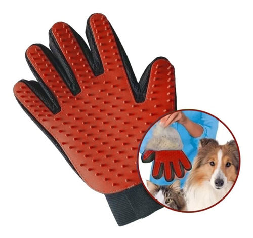 Guante True Touch Quita Pelo Mascota Gato Perro Masajeador