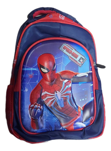 Morral Maleta Bolso Spiderman Escolar Grande Relieve