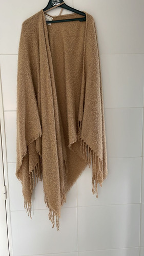 Ruana/poncho Mujer Simil Algodon. Marca Isadora.