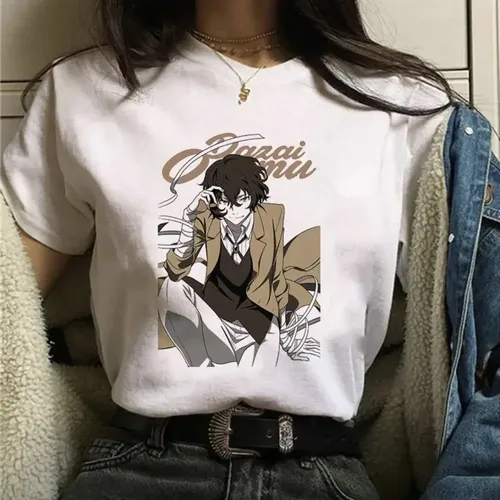 Camiseta De Manga Corta Con Estampado De Dibujos Animados Pa