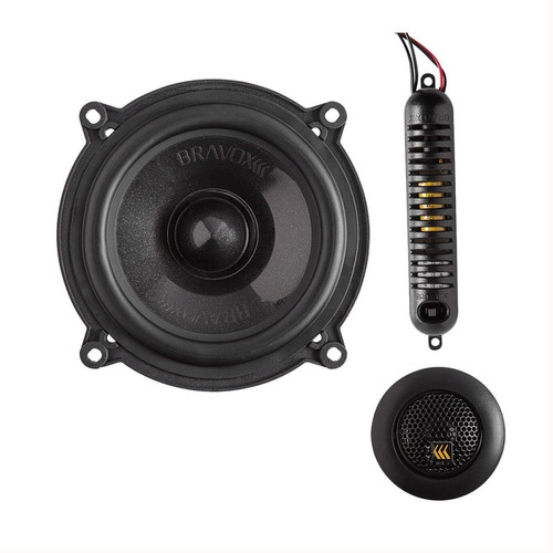 Juego De Componentes Bravox Cs50bk 5'' 130 W 65 Rms