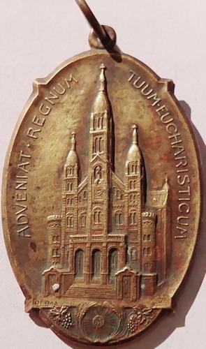 Medalla Iglesia Sacramento Mercedes De Anchorena Julio 1916