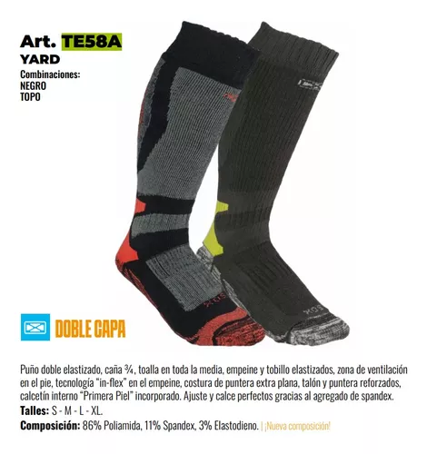 MEDIAS TERMICAS SOX DOBLE CAPA TE59A - Triestina