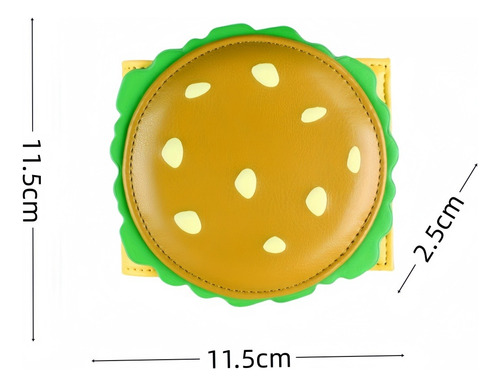 Cartera Divertida Con Forma De Hamburguesa