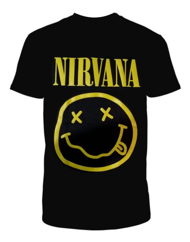 Camiseta Hombre   Nirvana Negra