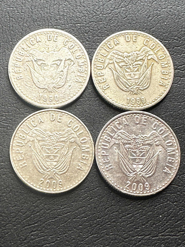 Moneda 50 Pesos Alpaca Y Acero 2009