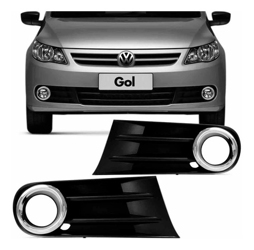 Imagem 7 de 9 de Para-choque Gol G5 + Grades + Moldura + Parabarros 09 A 2012
