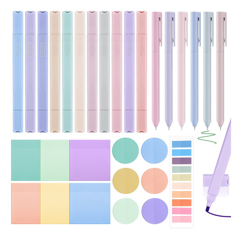 Perkoop 31 Boligrafos Esteticos De Color Pastel Surtidos Res