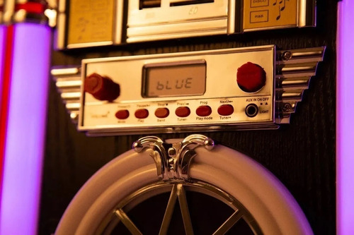 Rocola Kelyx Jukebox Bluetooth Mp3 Radio Luz Led