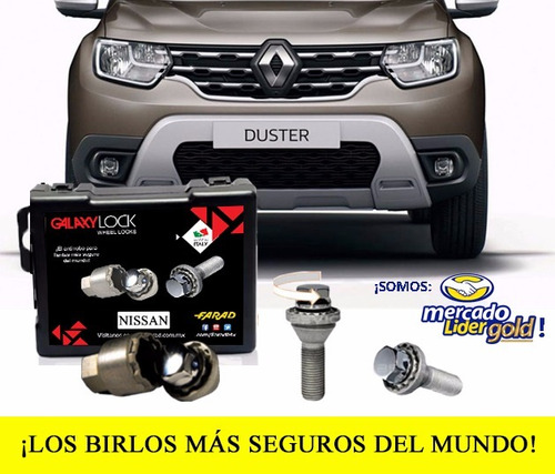 Birlos De Seguridad Duster Dakar Galaxy Lock Envío Gratis!!