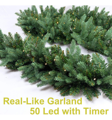 Guirnalda De Navidad Preiluminada 274 Cm 50 Luces Led