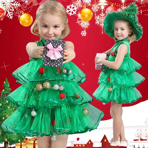 Z Vestido De Disfraz De rbol De Navidad Para Ni os Peque os