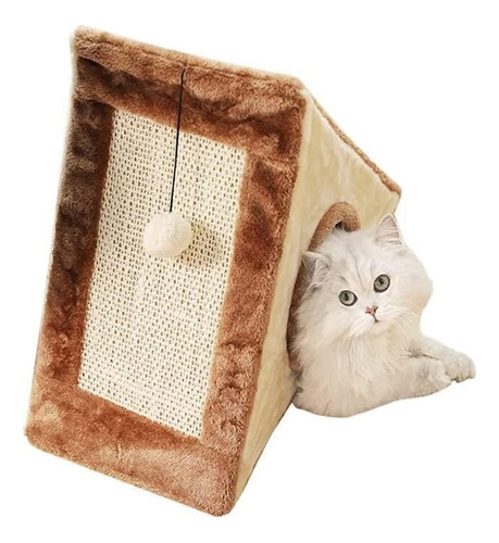 Parque Infantil Triangular Para Gatos,cama Para Gatos Marrón