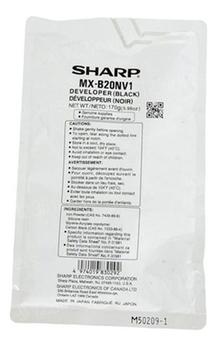 Sharp Revelador Mxb20nv1 / Mxb201d