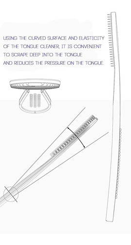 Matt Gray Cuchara Desechable Limpiador De Lengua/raspador De